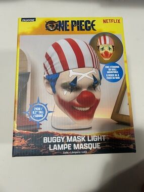 One Piece Buggy Mask Light - Red, White, Blue